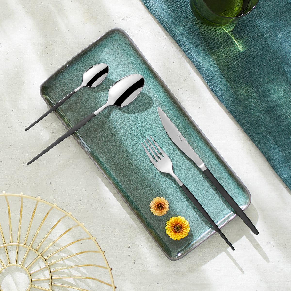 Soprano Noir - Ménagère 24 pièces Amefa - Mathon - 3