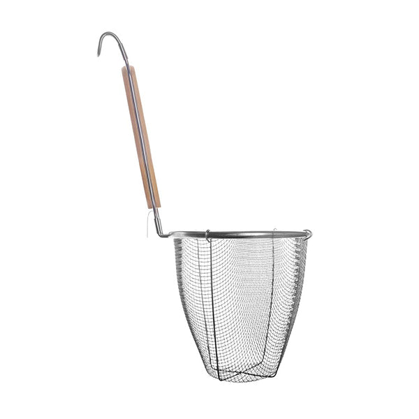 Passoire à mailles fines cuit-pâtes en inox avec poignée bois 13 cm Lacor - Mathon - 2