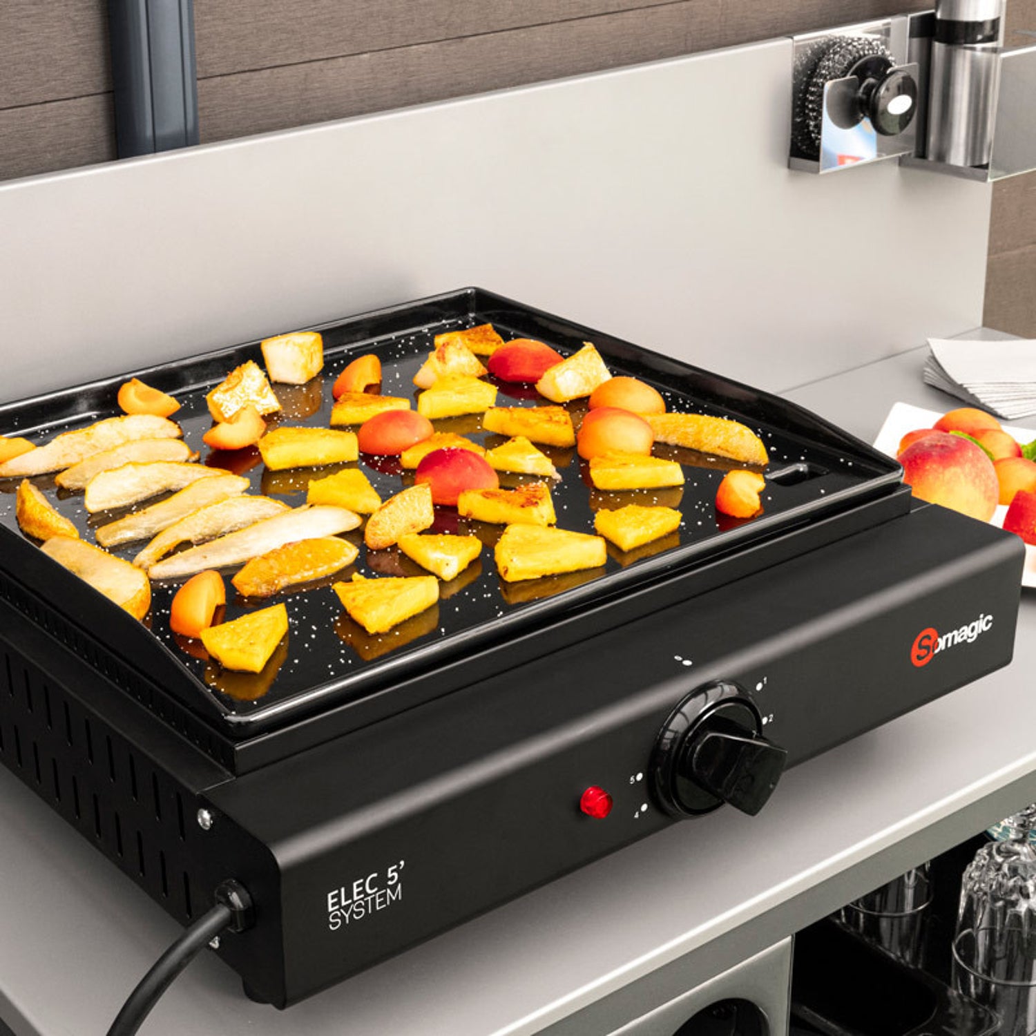 Plancha électrique en fonte OLIANA Somagic - Mathon - 6