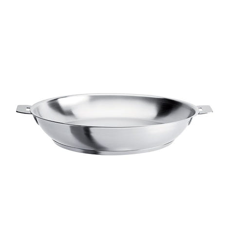 Poêle haute tout inox Strate sans manche 24 cm Cristel - Mathon - 1