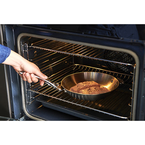 Lot 3 poêles tout inox Alchimy Loqy 20, 24 et 28 cm et manche amovible De Buyer - Mathon - 2