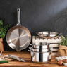 Poêle tout inox Clips’Inox sans manche 28 cm Mathon - Mathon - 4