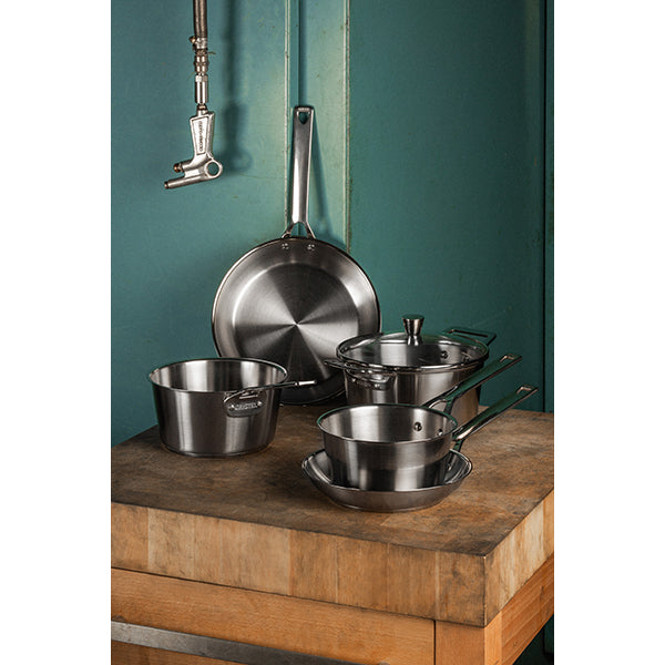 Lot 3 poêles tout inox 1826 20, 24 et 28 cm  Cristel - Mathon - 5