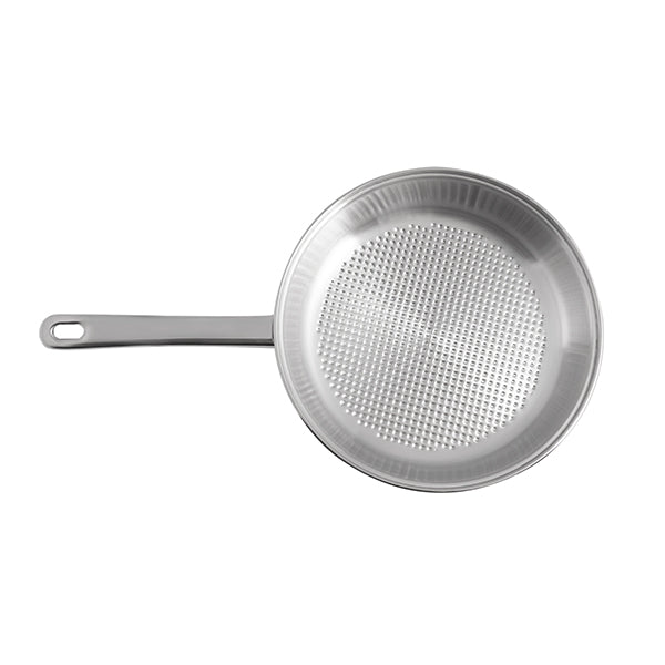 Lot 2 poêles tout inox avec fond grill 24 et 28 cm Artame - Mathon - 4