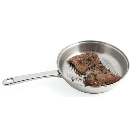 Lot 3 poêles tout inox avec fond grill 20, 24 et 28 cm Artame - Mathon - 2
