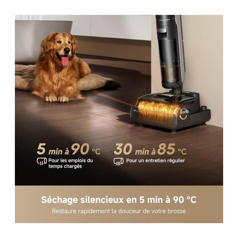 H15 Mix Aspirateur Laveur 7-en-1 - Bras Robotique Ia - Nettoyage Des Bords Triple - 23 Kpa - Lavage Brosse A L