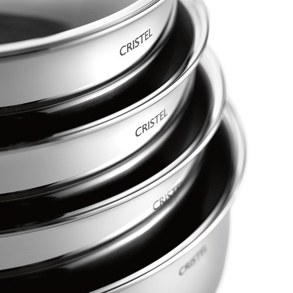 Lot 2 poêles sautoirs inox Castel