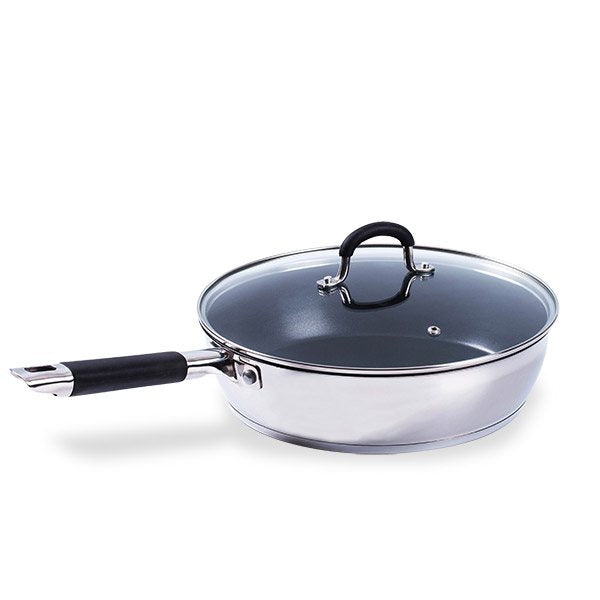 Sauteuse antiadhésive inox et couvercle Rapid Cook 28 cm Mathon - Mathon - 2