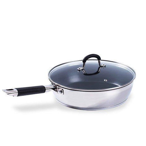 Sauteuse antiadhésive inox et couvercle Rapid Cook 28 cm Mathon - Mathon - 2