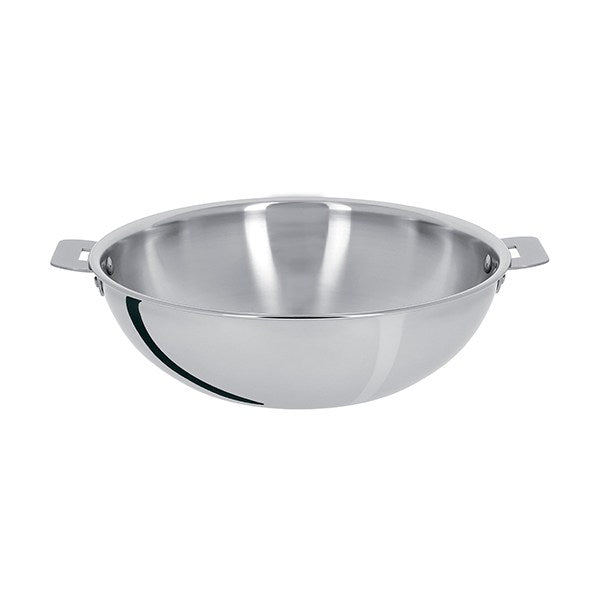 Wok tout inox Casteline sans manche 28 cm Cristel - Mathon - 1