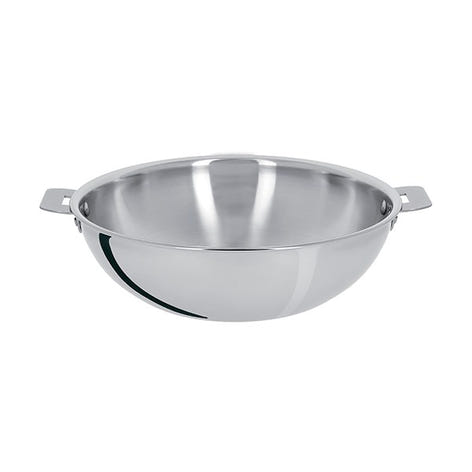 Wok tout inox Casteline sans manche 28 cm Cristel - Mathon - 1