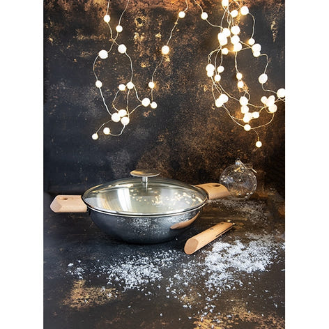 Wok tout inox Casteline sans manche 28 cm Cristel - Mathon - 2