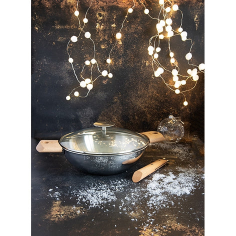 Wok tout inox Casteline sans manche 28 cm Cristel - Mathon - 2