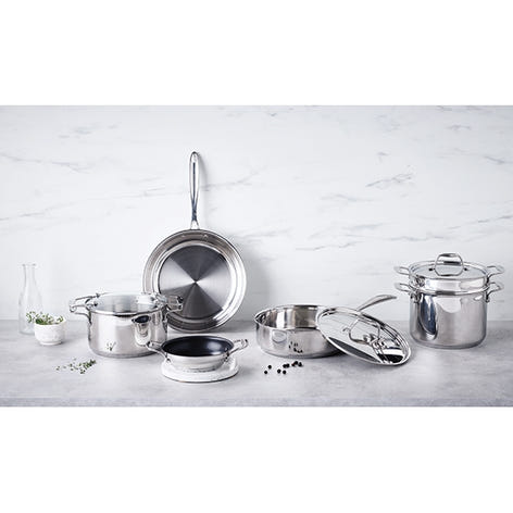 Sauteuse tout inox Chef 24 cm et couvercle Beka - Mathon - 2