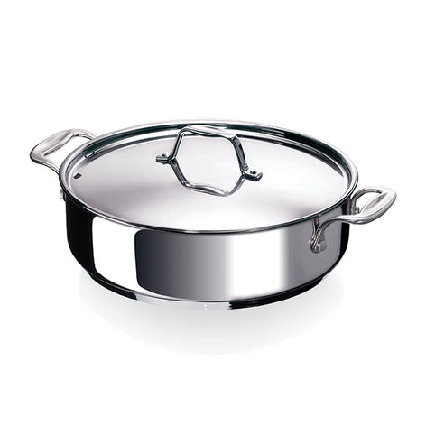 Sauteuse tout inox Chef 28 cm et couvercle Beka - Mathon - 1