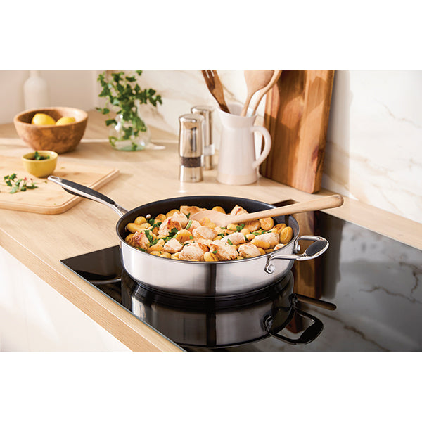 Lot poêle et sauteuse inox antiadhérentes Excell’Inox 28 cm Mathon - Mathon - 2