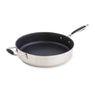 Lot sauteuse antiadhérente inox avec contre-poignée et couvercle en verre Excell’Inox 28 cm Mathon - Mathon - 3