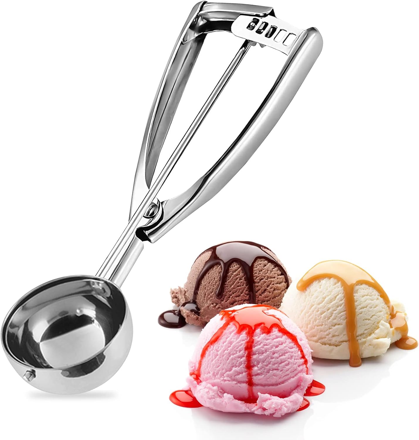 Cuillère à crème glacée 5 cm avec gâchette en inox Vendos85 - Mathon