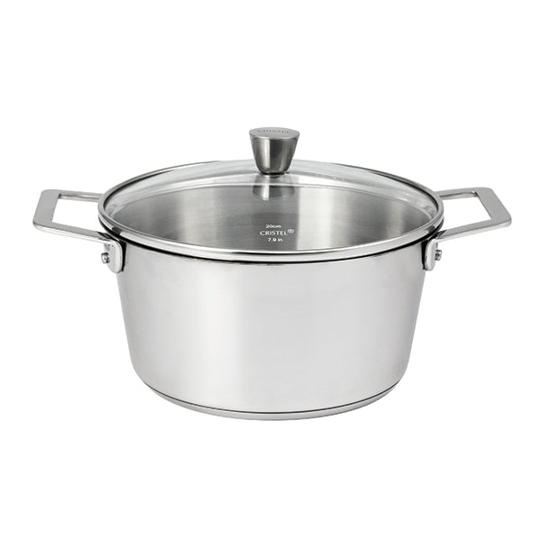 Faitout inox avec couvercle 1826 24 cm 4,3 L Cristel - Mathon - 1