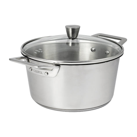 Faitout inox avec couvercle 1826 24 cm 4,3 L Cristel - Mathon - 2