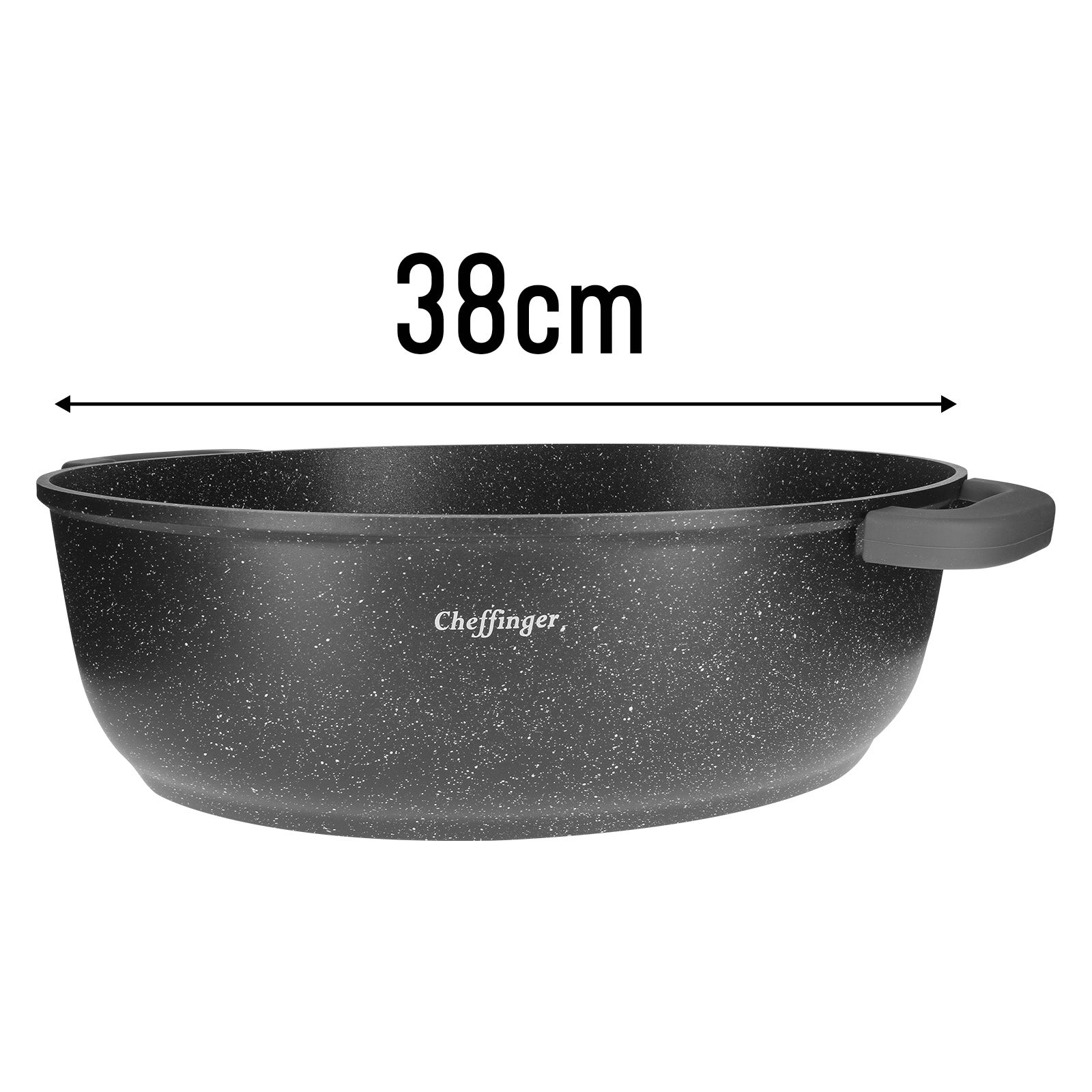 Plat à Rôtir 38cm et Couvercle Cheffinger - Mathon - 3