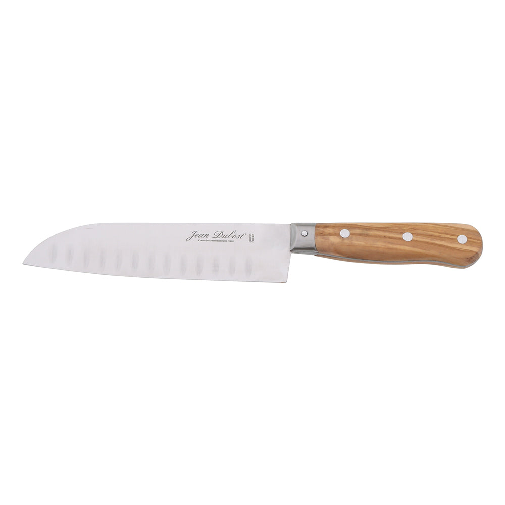 Couteau santoku en olivier 17 cm Jean Dubost - Mathon - 1