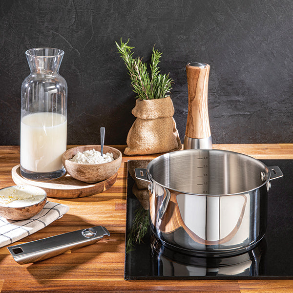 Casserole inox Clips’Inox sans manche 16 cm Mathon - Mathon - 2