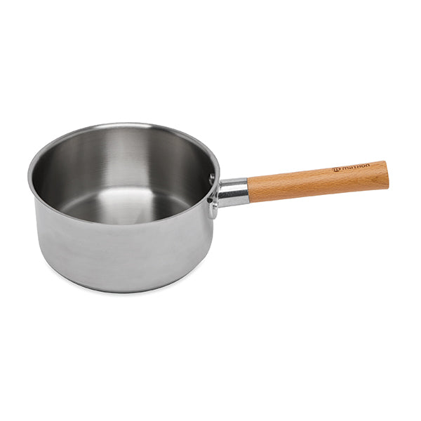 Casserole inox manche bois Natural’Inox 20 cm Mathon - Mathon - 1
