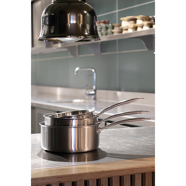 Lot 3 casseroles inox Triply 16, 18, 20 cm Menastyl - Mathon - 2