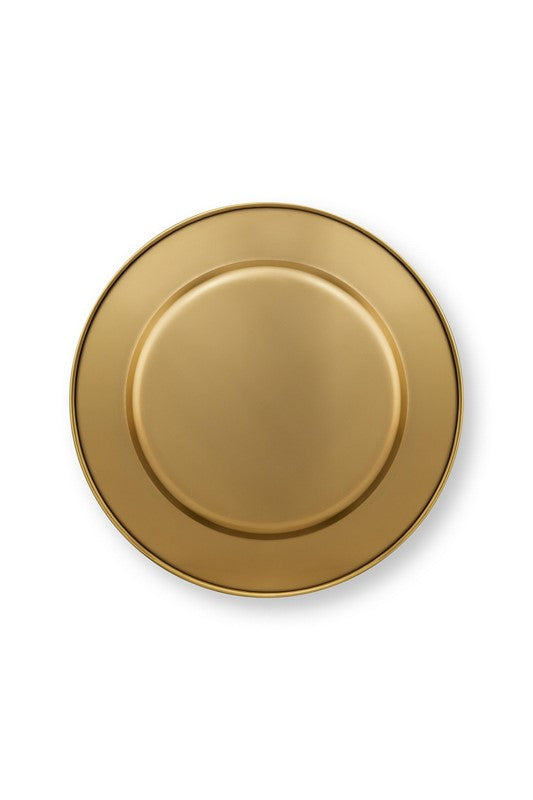 Lot de 2 Assiettes de présentation Lily & Lotus en métal Lilas - 32cm Pip Studio - Mathon - 3