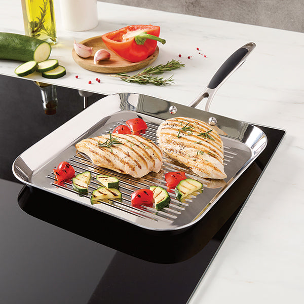 Grill carré tout inox Excell Inox 26 cm Mathon - Mathon - 4