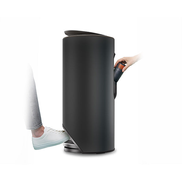 Poubelle à pédale Arc 30 L noir carbone Joseph Joseph - Mathon - 3