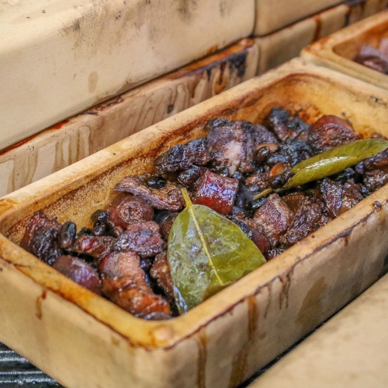 Bricknic Plat à barbecue et four en forme de brique en terre cuite couleur noire Römertopf - Mathon - 4