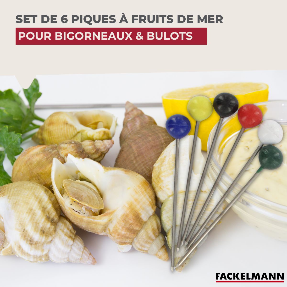 Lot de 6 pics à bigorneaux Fackelmann - Mathon - 2