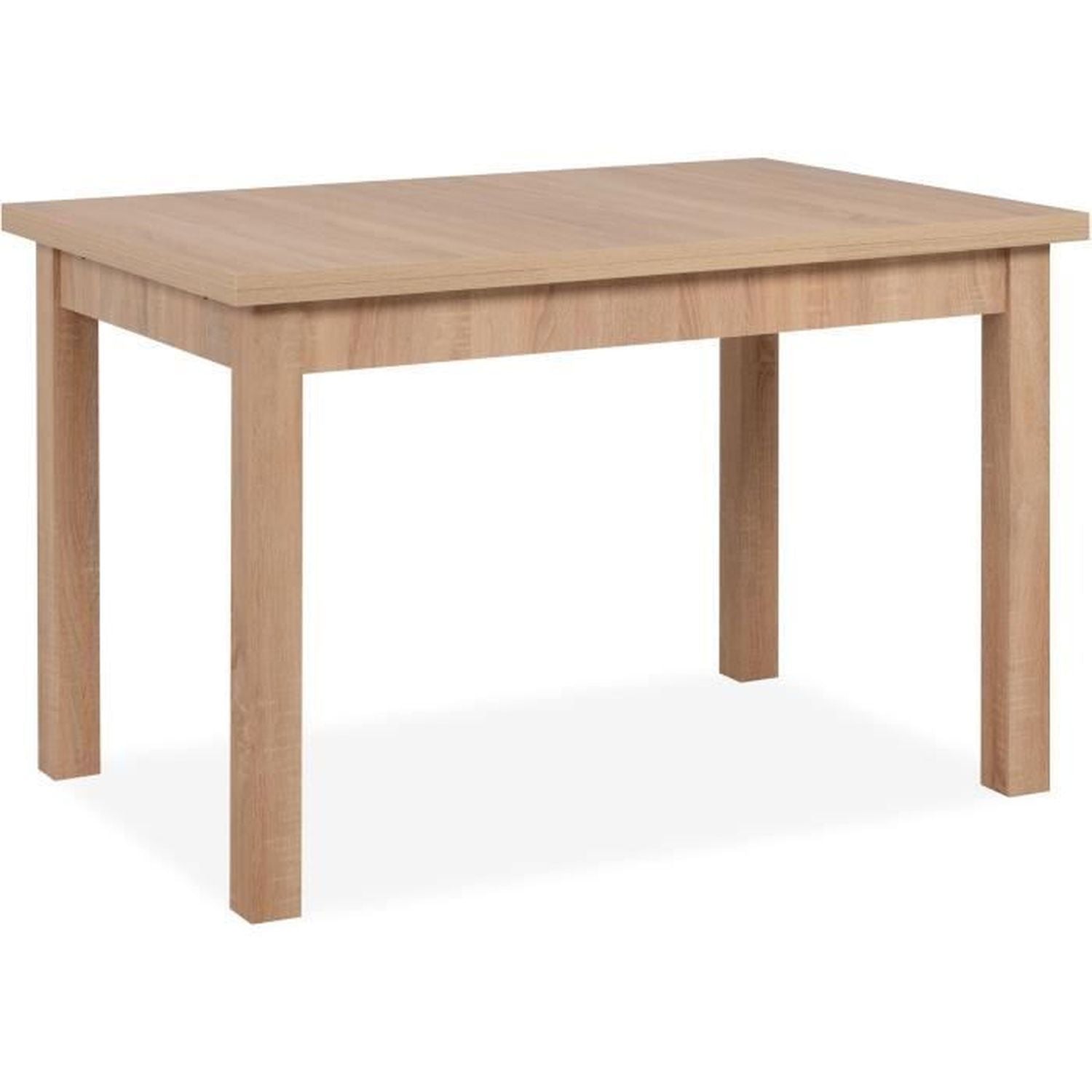 Table à manger extensible longford - 6 à 10 personnes - mélaminé chêne - 120-200 x 76 x 80 cm Youdoit - Mathon