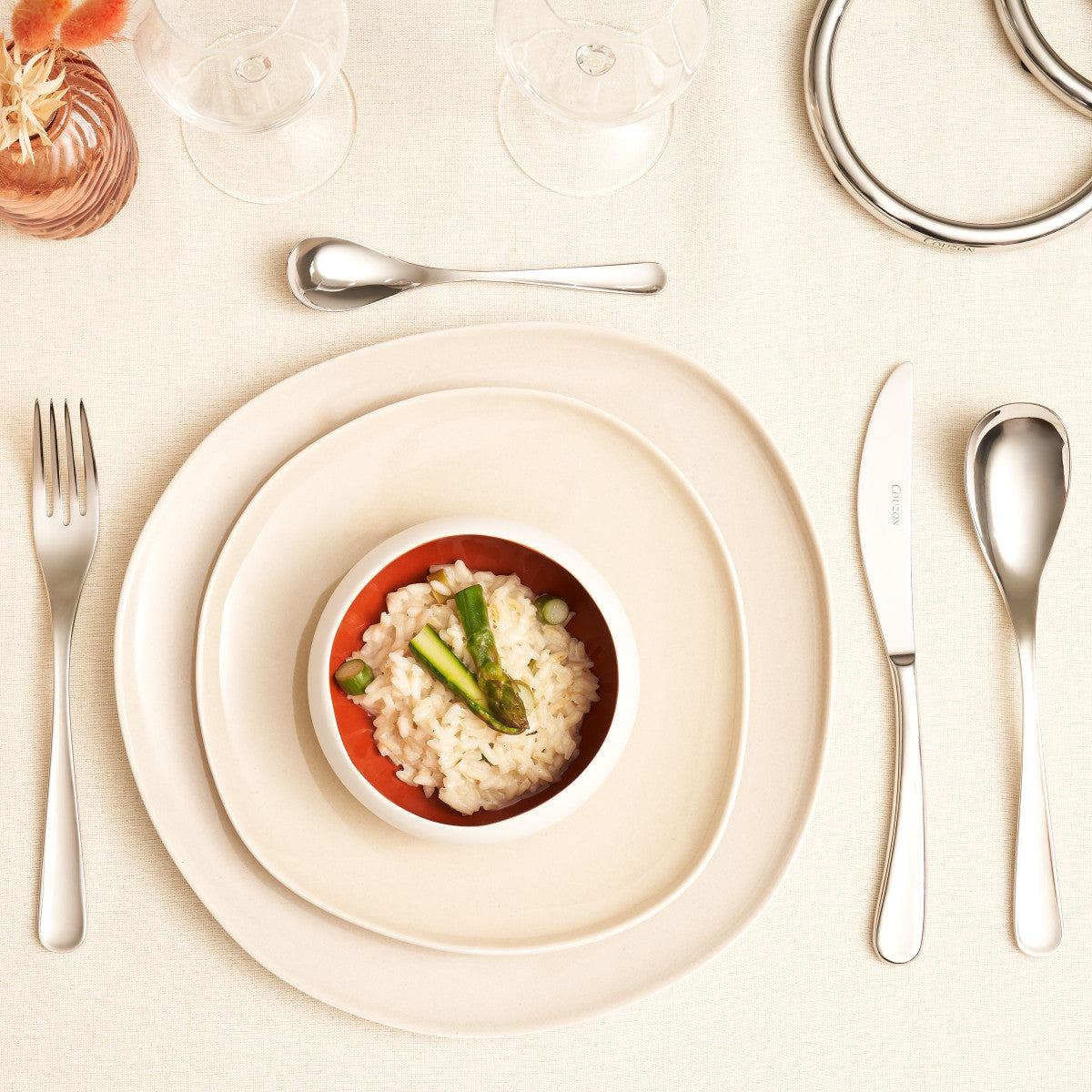 Oslo Blanc - Assiette dessert 22 cm (lot de 6) Médard de Noblat - Mathon - 4