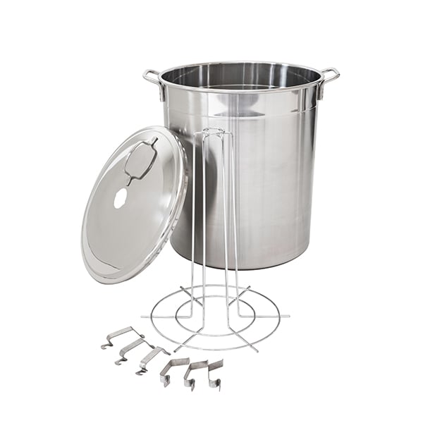Lot bouilleur en inox 12 bocaux 37 L Guillouard et thermomètre digital à déclenchement automatique avec tige inox 25 cm Nogent - Mathon - 3