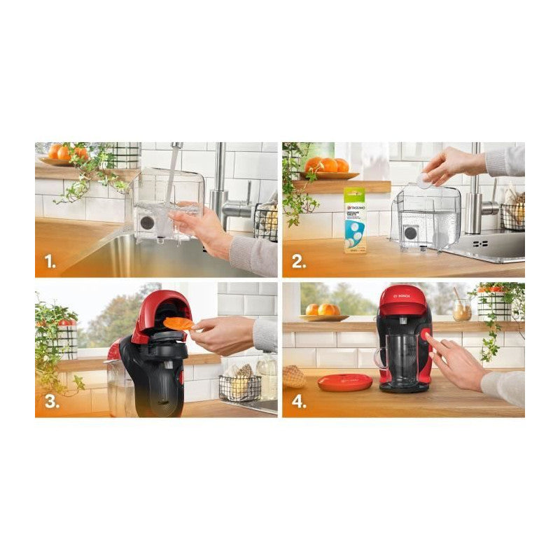 Machine A Café Multi-boissons -   - Tassimo - T11 Style Rouge - 1400 W Bosch - Mathon - 5