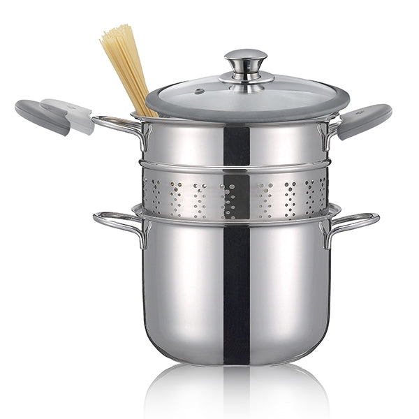 Cuit-pâtes Premium inox 20 cm 4 L Inoxriv - Mathon - 1