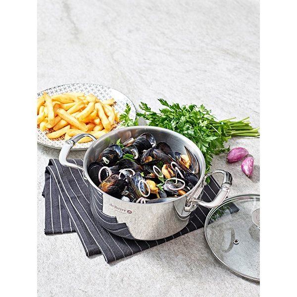 Faitout inox Milady avec couvercle en verre 28 cm 8 L De Buyer - Mathon - 2