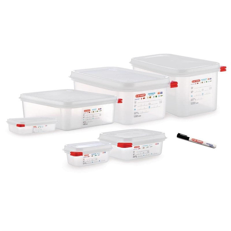 Boîte Alimentaire 1 L GN 1/9 - Lot de 4 - Araven - Mathon - 2