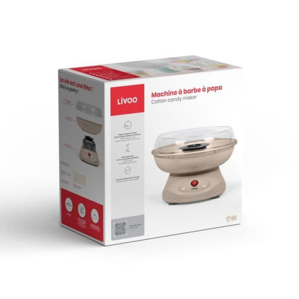 Machine A Barbe A Papa  - Livoo - Dom468c - 450w - Cuve Et Couvercle A Livoo - Mathon - 3