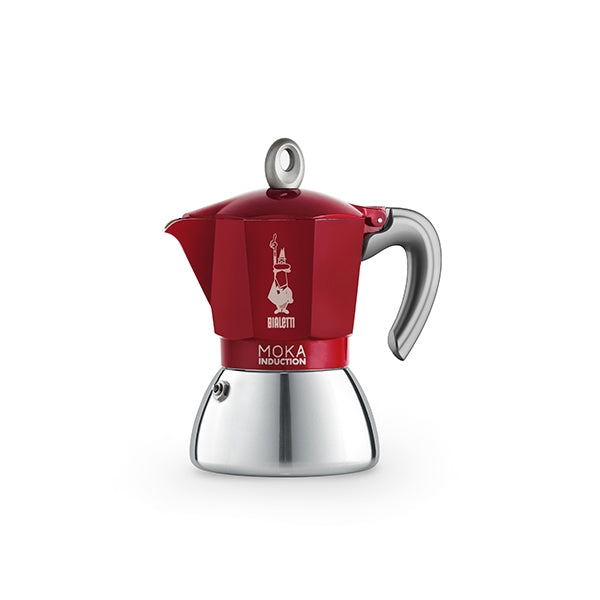 Cafetière italienne moka induction rouge 4 tasses Bialetti - Mathon - 1