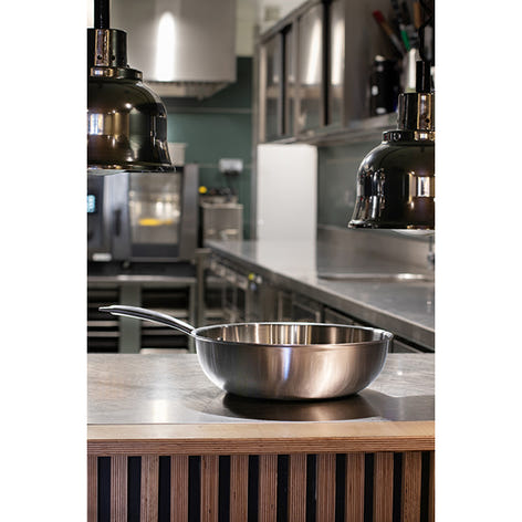 Lot wok 28 cm et sauteuse 24 cm tout inox Triply Menastyl - Mathon - 2