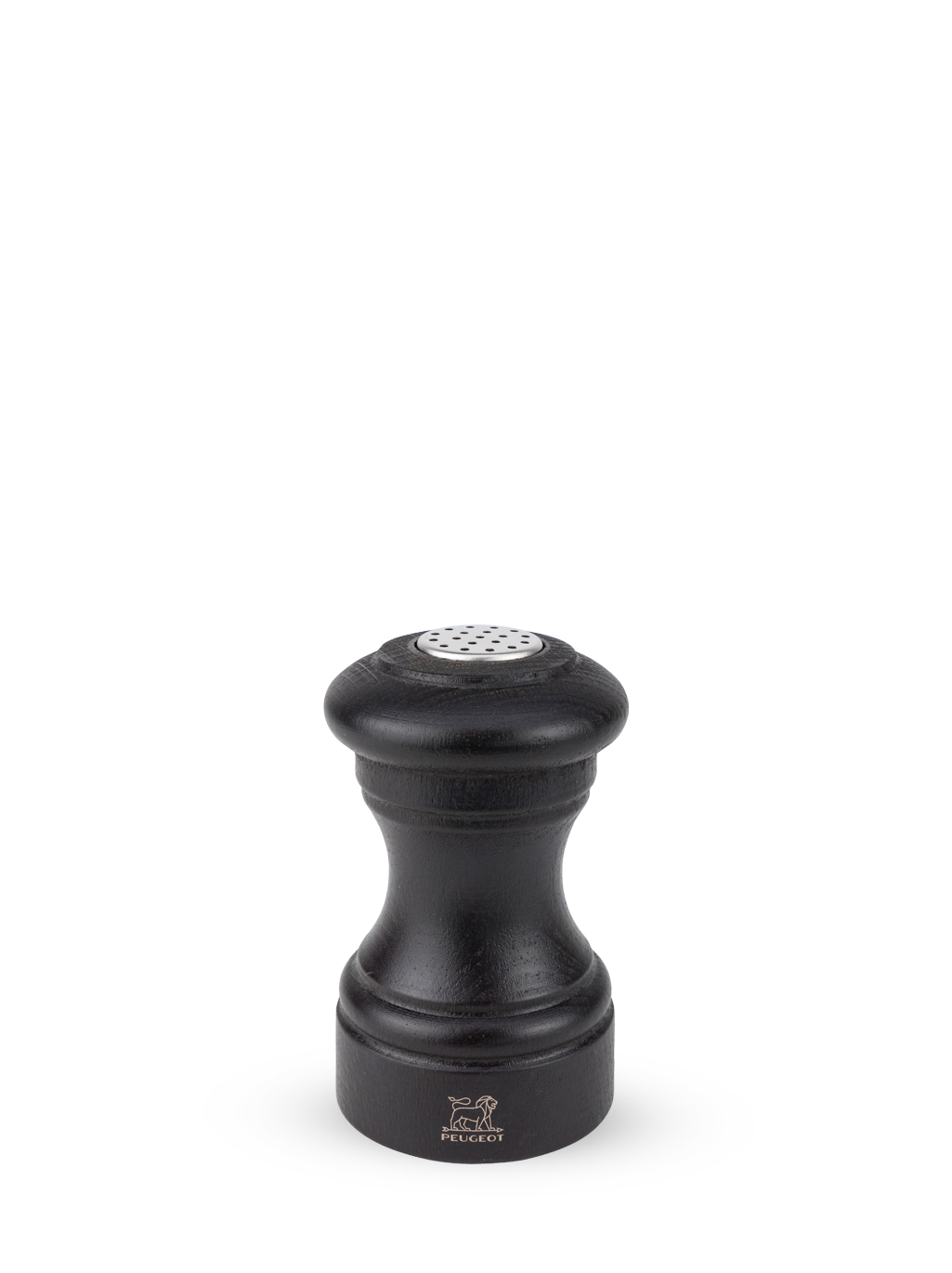 Salière en bois couleur chocolat 9 cm Bistro Peugeot - Mathon - 1