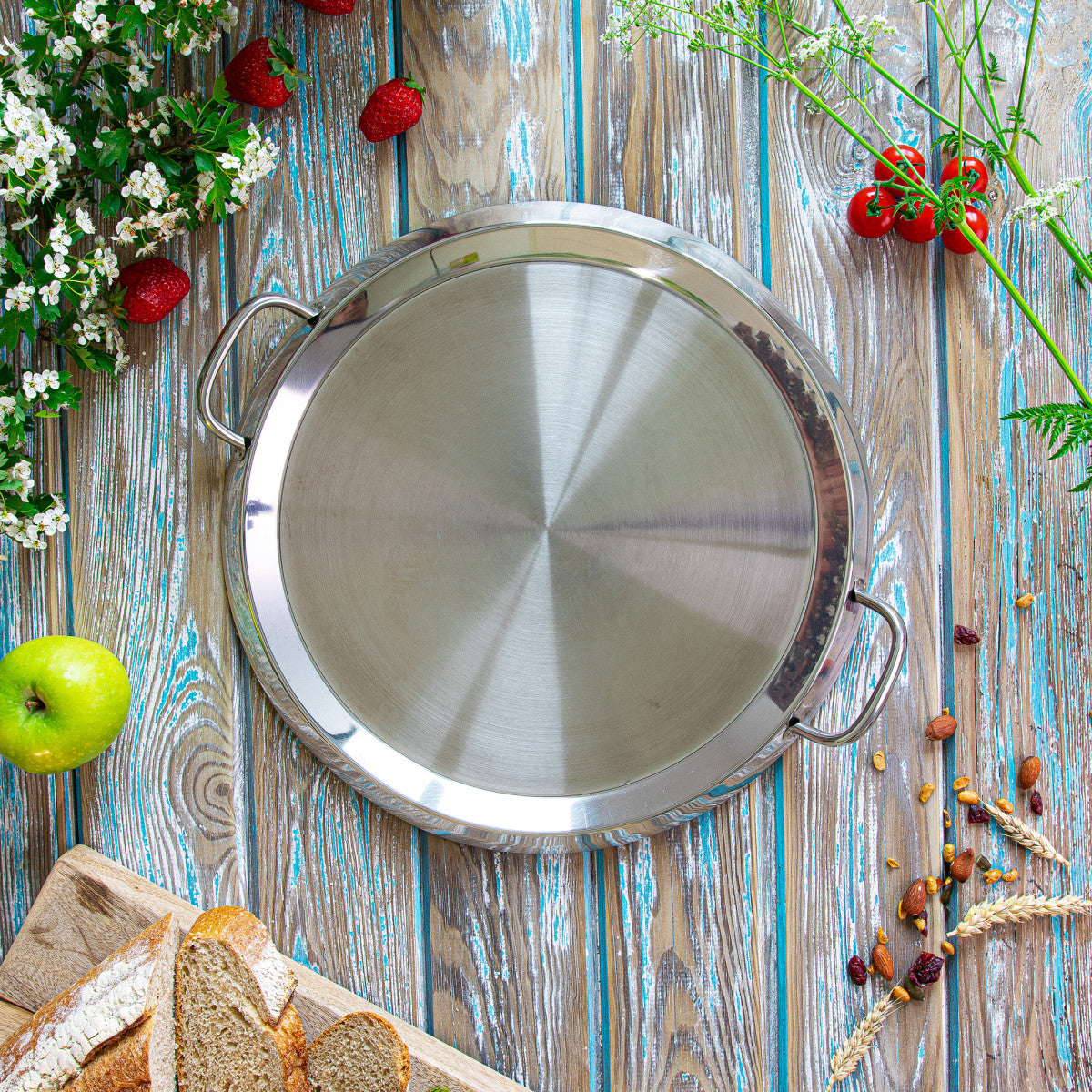 Gril Plancha inox avec anses fixes 34cm Cristel - Mathon - 5