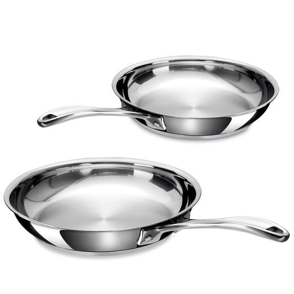 Lot de 2 poêles inox 20 et 26 cm Chef Beka - Mathon - 1