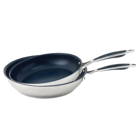Lot 2 poêles inox antiadhérentes Excell