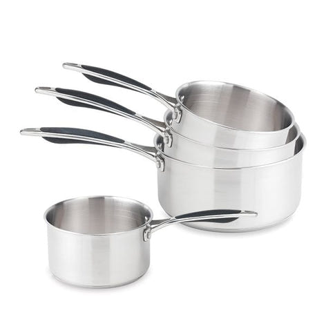Lot 4 casseroles inox Excell