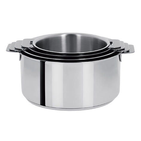 Set 4 casseroles inox Mutine sans manche 14, 16, 18 et 20 cm Cristel - Mathon - 2
